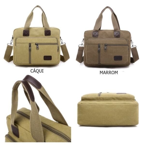 BOLSA DE LADO MASCULINA CARTEIRO LONA - Image 15
