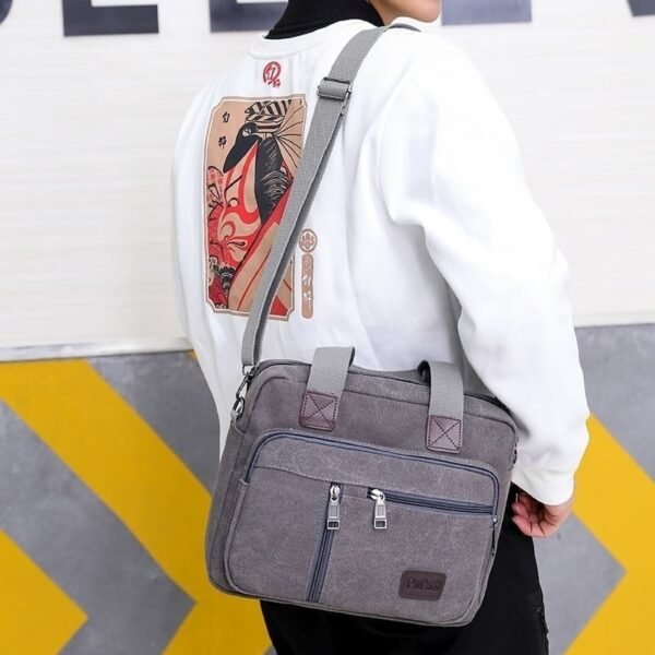 BOLSA DE LADO MASCULINA CARTEIRO LONA - Image 3