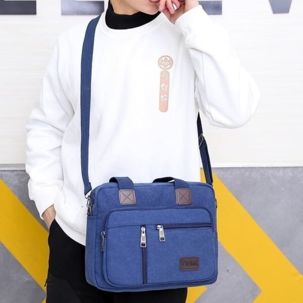 BOLSA DE LADO MASCULINA CARTEIRO LONA - Image 4