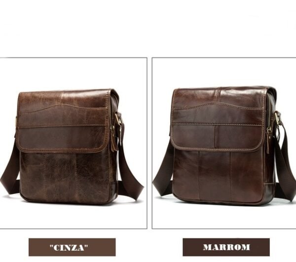 Bolsa de couro masculina tiracolo - Image 6