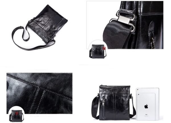 BOLSA LATERAL MASCULINA COURO LEGÍTIMO - Image 12