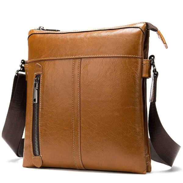 BOLSA LATERAL MASCULINA COURO LEGÍTIMO - Image 3