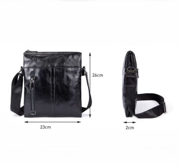 BOLSA LATERAL MASCULINA COURO LEGÍTIMO - Image 11
