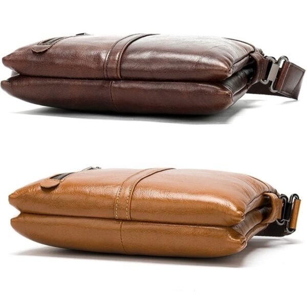 BOLSA LATERAL MASCULINA COURO LEGÍTIMO - Image 7
