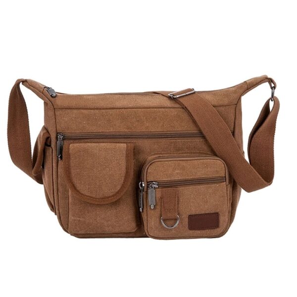 bolsa masculina de lona carteiro 15