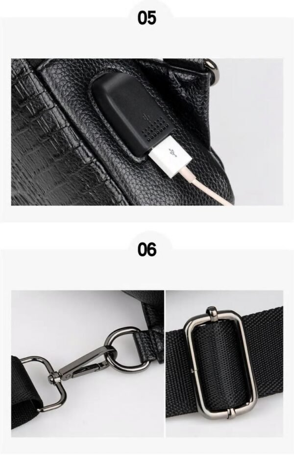 BOLSA TRANSVERSAL MASCULINA JACARÉ - Image 10