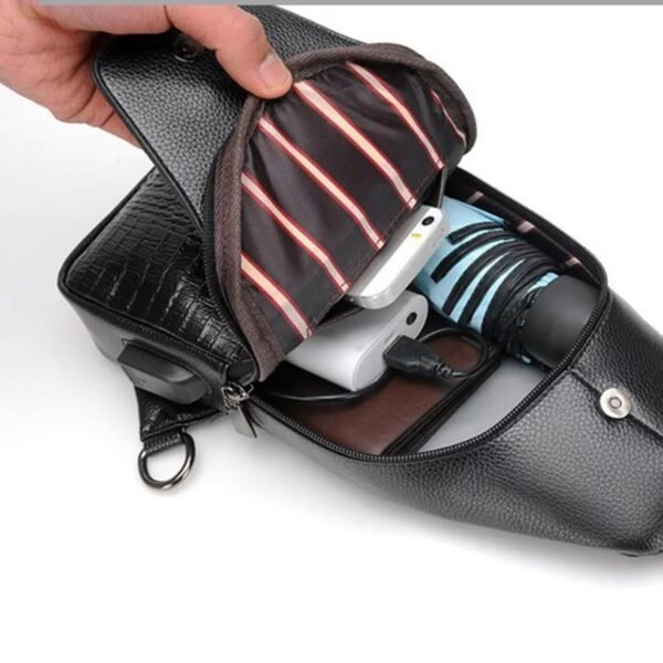 BOLSA TRANSVERSAL MASCULINA JACARÉ - Image 13