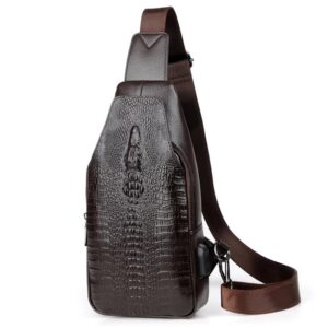 BOLSA TRANSVERSAL MASCULINA JACARÉ