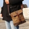 BOLSA TIRACOLO MASCULINA EM LONA - Imagem 2