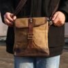 BOLSA TIRACOLO MASCULINA EM LONA - Imagem 3