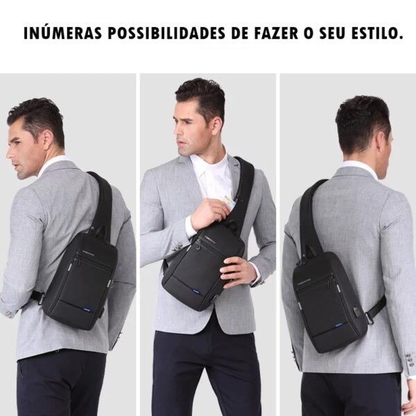 bolsa transversal masculina executiva 18