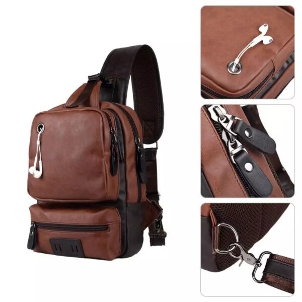 bolsa transversal masculina mochila 15