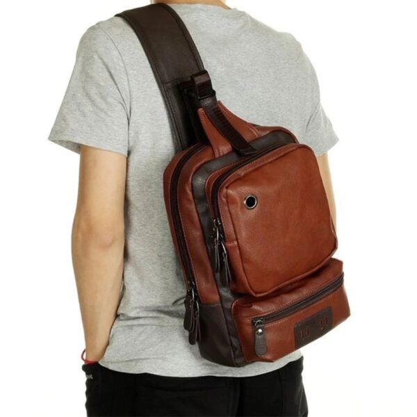 bolsa transversal masculina mochila 23