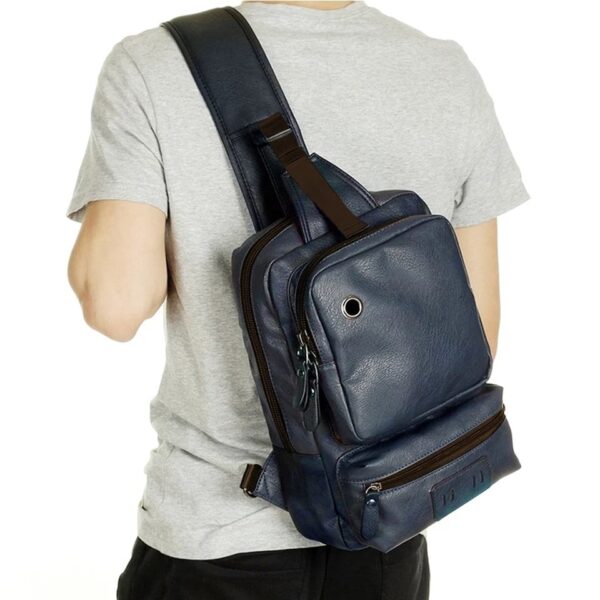 bolsa transversal masculina mochila 24