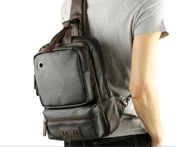 bolsa transversal masculina mochila 26