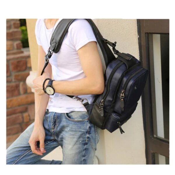 bolsa transversal masculina mochila 31