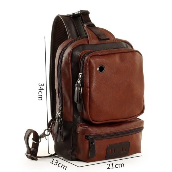 bolsa transversal masculina mochila 33