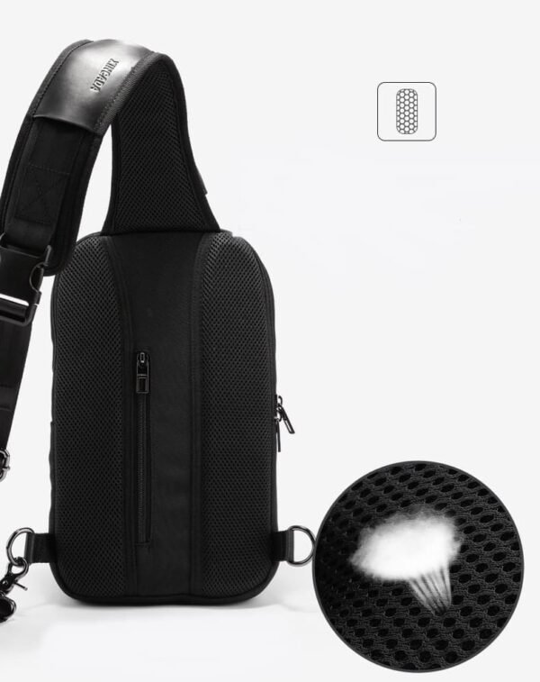 MOCHILA TRANSVERSAL MASCULINA USB ANTIFURTO - Image 10