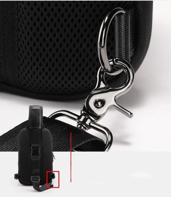 MOCHILA TRANSVERSAL MASCULINA USB ANTIFURTO - Image 17
