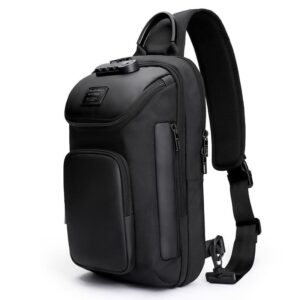 MOCHILA TRANSVERSAL MASCULINA USB ANTIFURTO