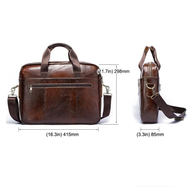 Bolsa Para Notebook Masculina 15.6 Polegadas - Pasta de Couro Executiva - Image 6