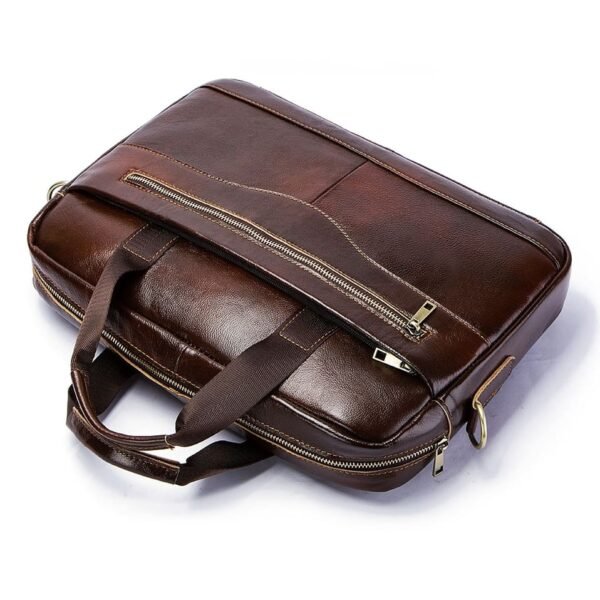 Bolsa Para Notebook Masculina 15.6 Polegadas - Pasta de Couro Executiva - Image 7