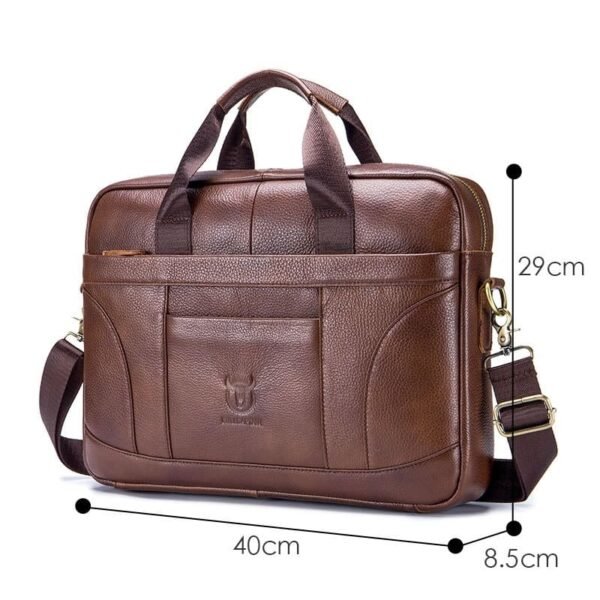 Bolsa Para Notebook de 15 Polegadas em Couro Legítimo - Imagem 9