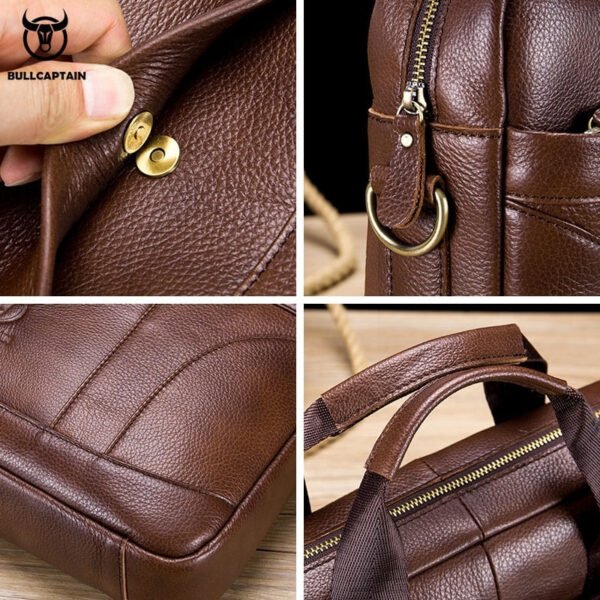 Bolsa Para Notebook de 15 Polegadas em Couro Legítimo - Imagem 10