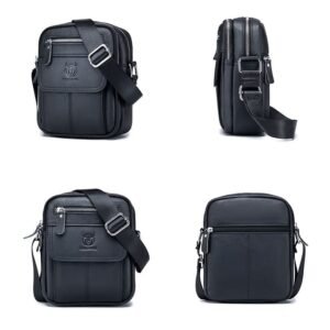 bolsa masculina transversal pequena couro