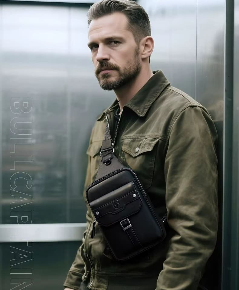 Bolsa Masculina Transversal Couro Legítimo Nápoles 6 Bolsa Masculina Transversal Couro Legítimo Nápoles - Imagem 6